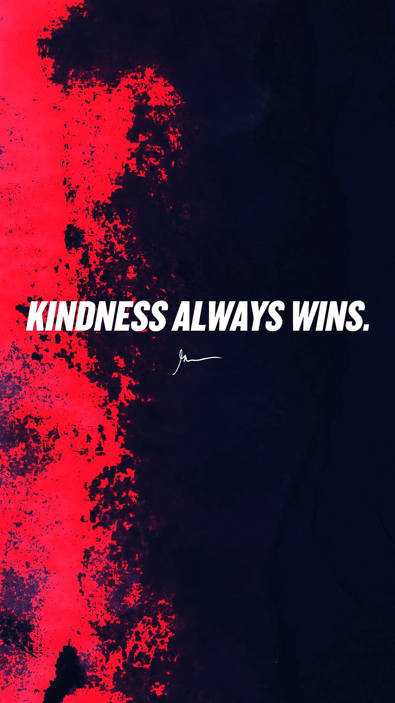 Kindness, red, HD phone wallpaper