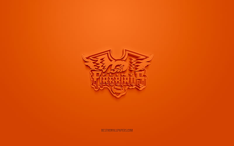 Oshawa Generals, creative 3D logo, red background, OHL, 3d emblem