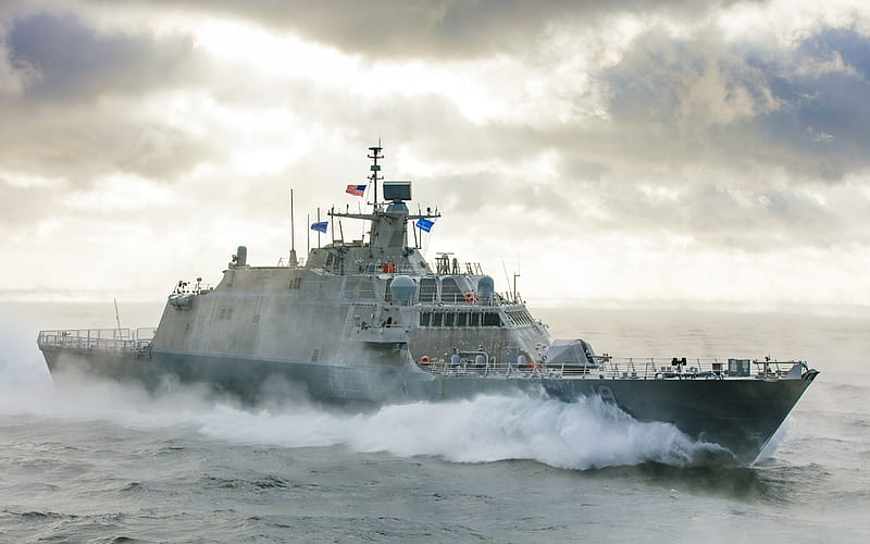 USS - St. Louise LCS-19, sea, Navy, graphy, ship, ocean combat, HD wallpaper