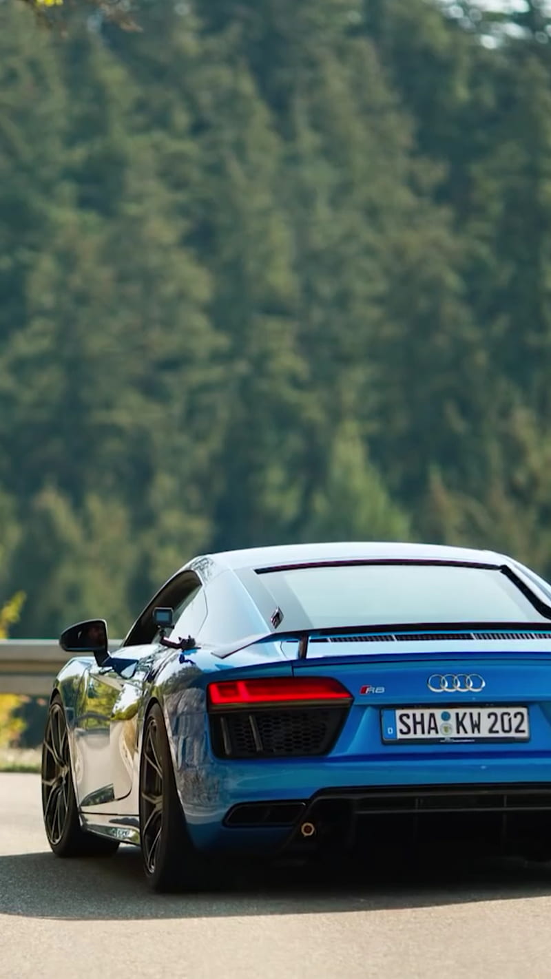 Audi Quattro, r8, blue, car, supercar, sports, america, new, HD phone wallpaper