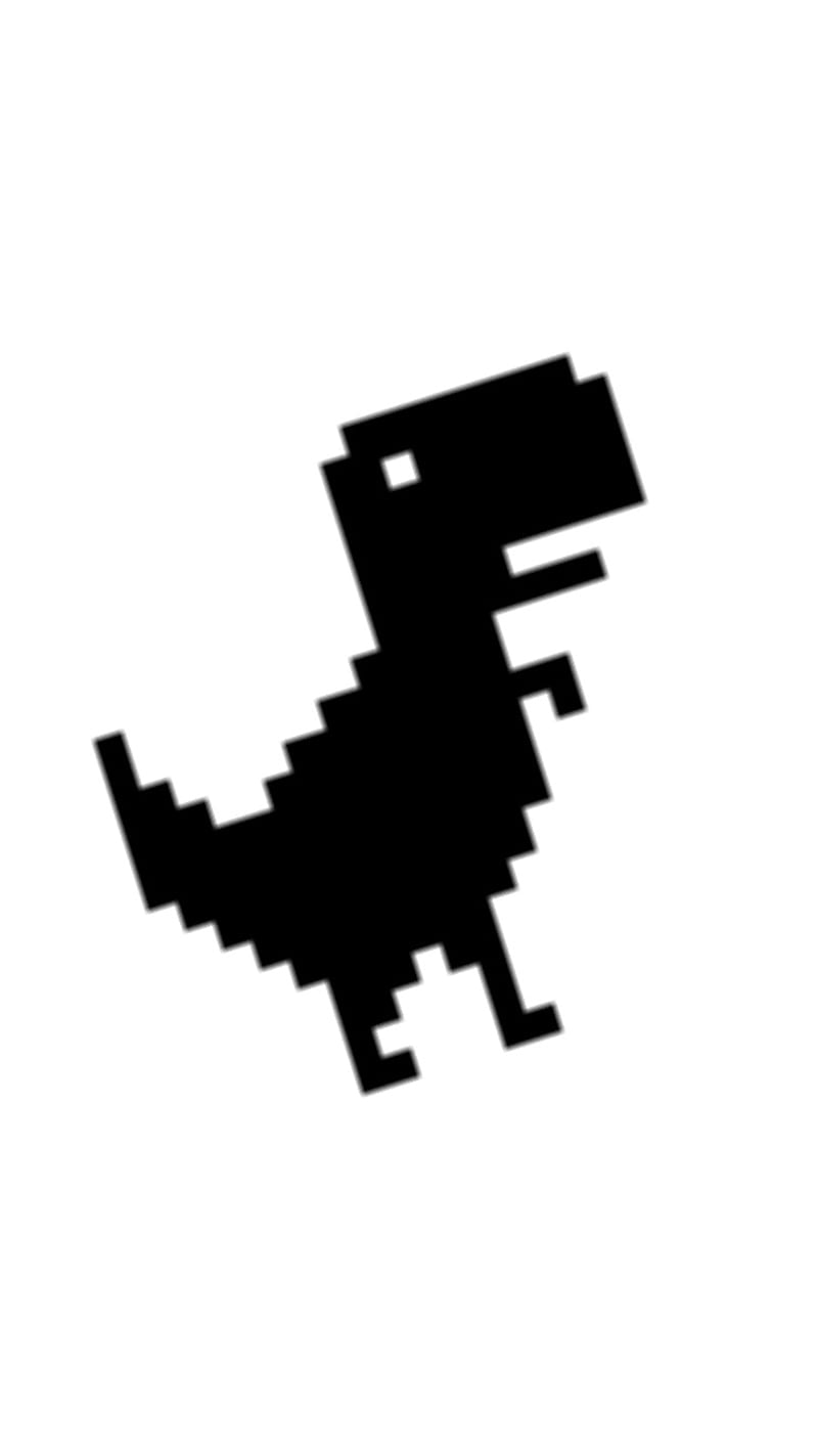 Dino, pixel, star, jet, transformer, minimalism, black, HD phone wallpaper