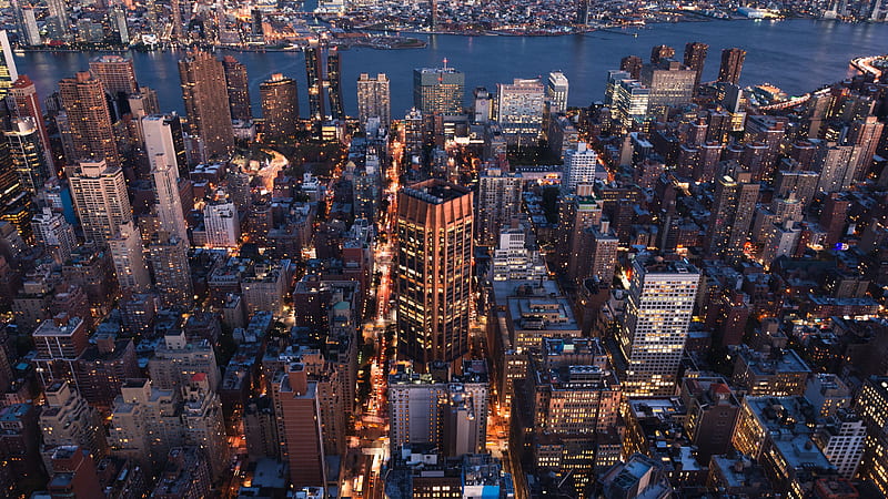graphy, Aerial, Building, City, New York, HD wallpaper