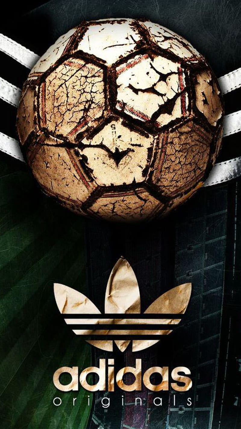 Adidas, ball, logo, sport, HD phone wallpaper