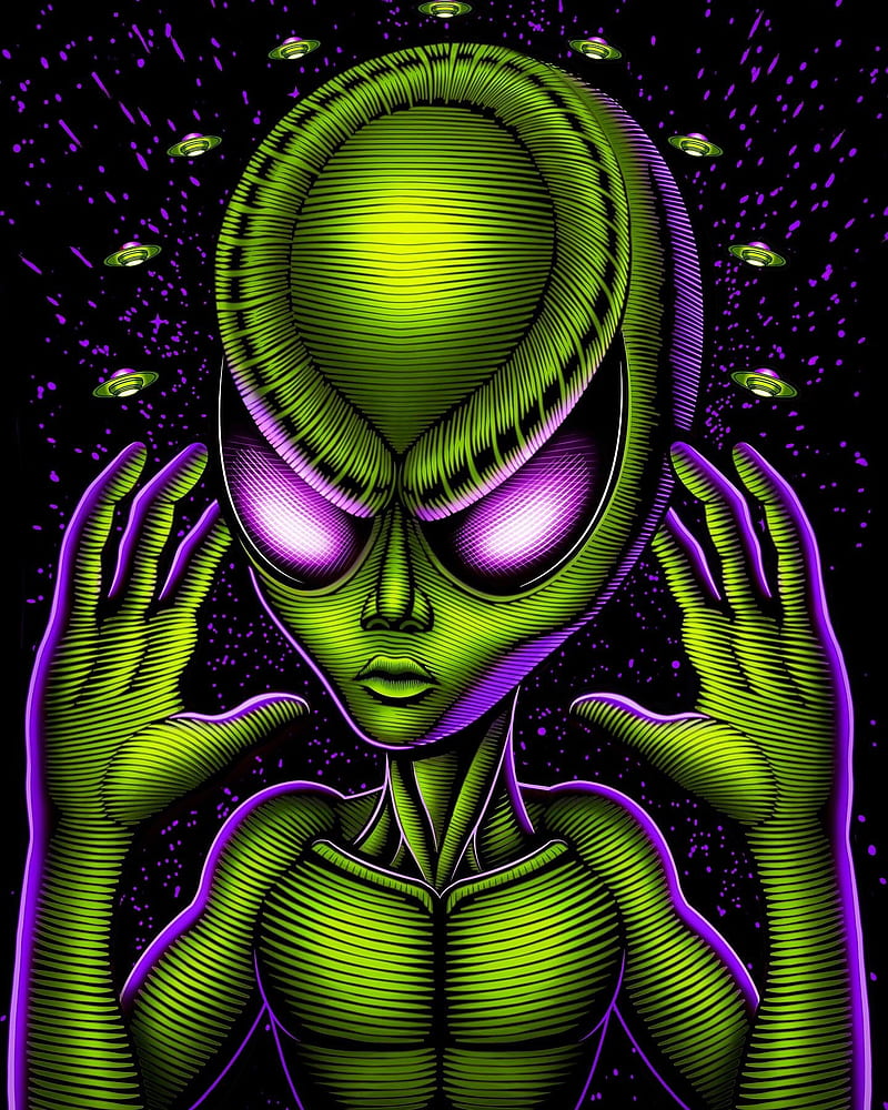 Alien Cool, earth, green, terra, HD phone wallpaper