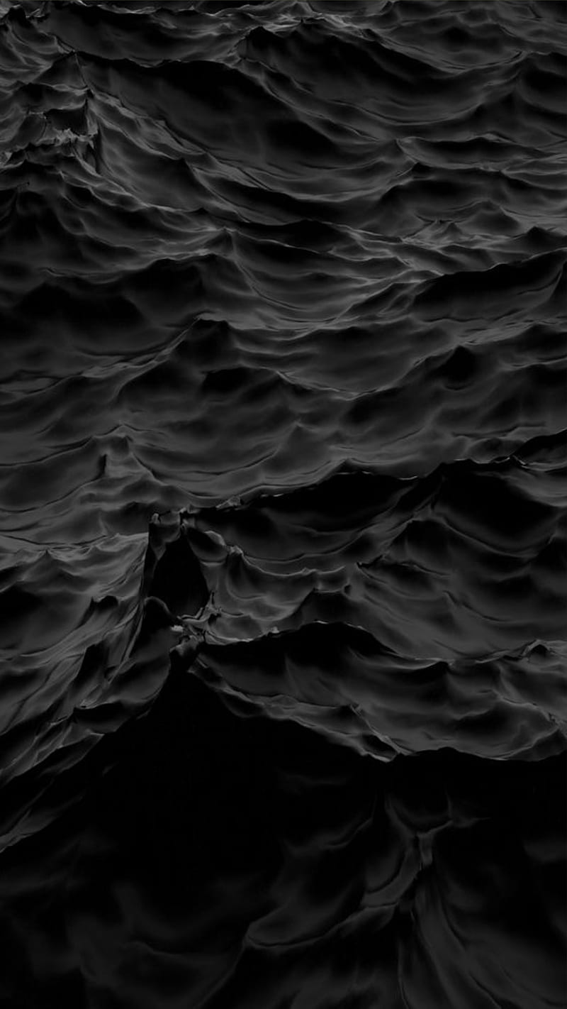 Dark Waters, black, ocean, HD phone wallpaper