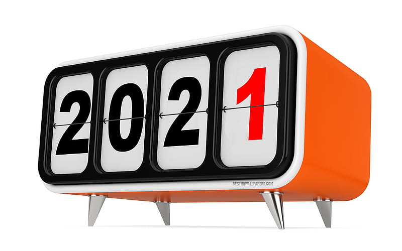 2021 New Year alarm clock, 2021 on clock, Happy New Year 2021, watches, 2021 concepts, 2021 watches background, HD wallpaper