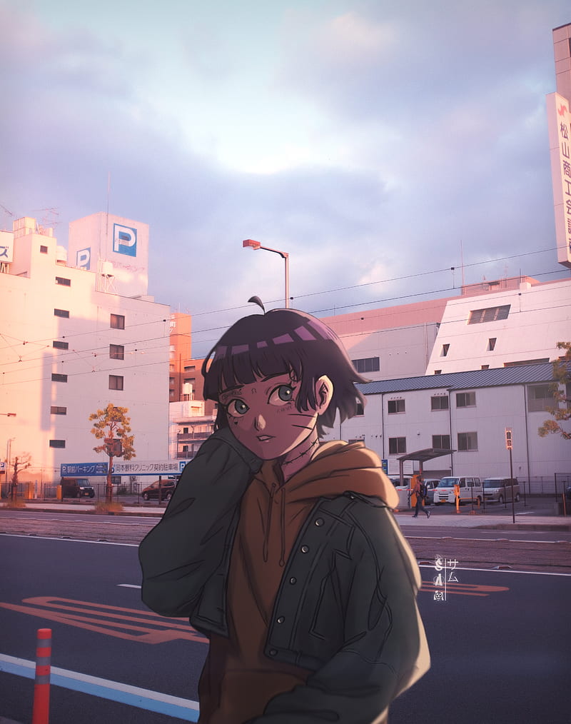 Himawari Uzumaki, animeedit, animeart, japan, sun, anime, sunset, HD phone  wallpaper | Peakpx