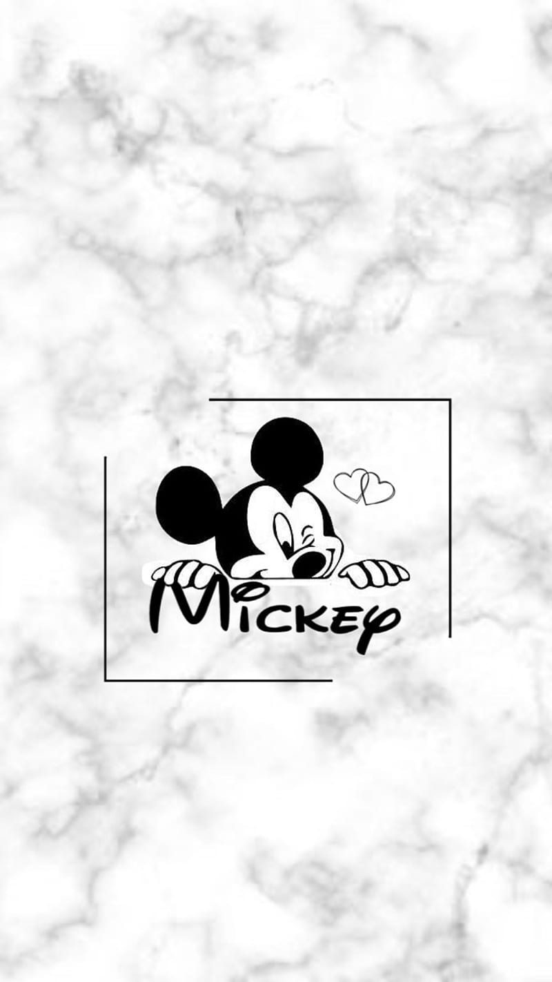 Mickey Mouse, heart, love, romance, HD phone wallpaper | Peakpx