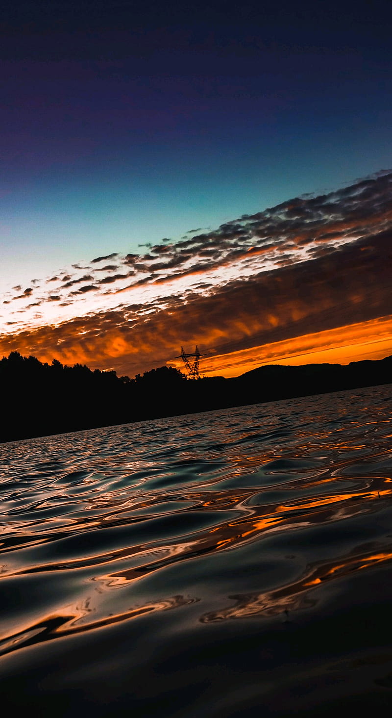 Water sunset, chill, nature, night, sky, HD phone wallpaper | Peakpx