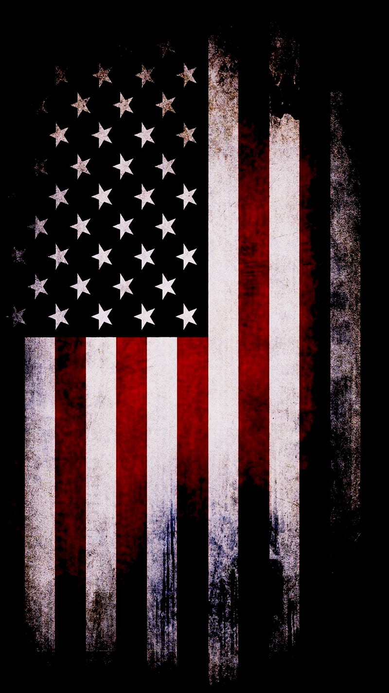 Flag Vertical Proper, american, flags, us, usa, HD phone wallpaper
