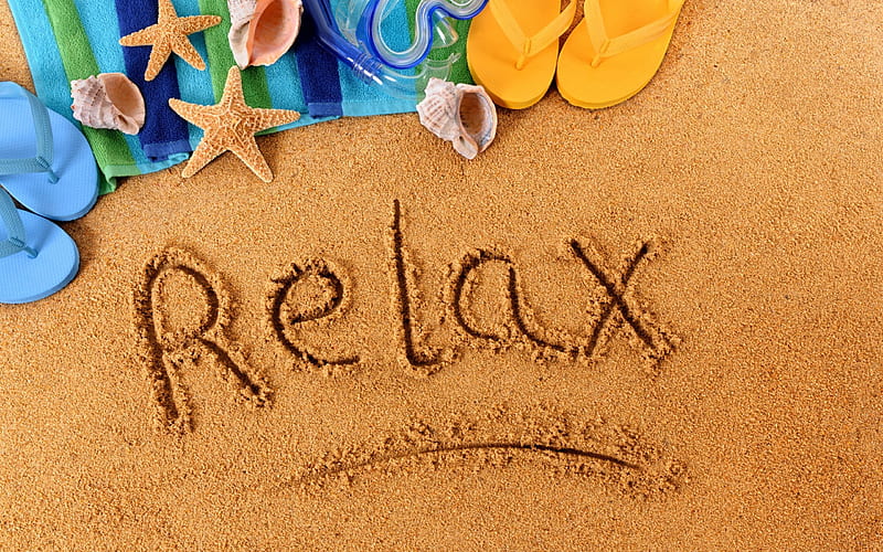 Sand, beach, vacation, sea, travel, relax, HD wallpaper | Peakpx