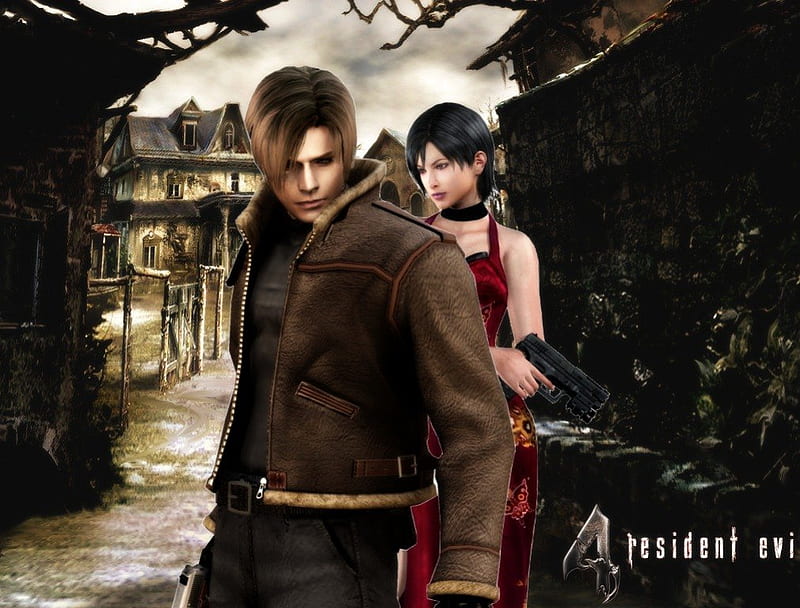 Resident Evil 4 HD Remaster Leon and Ada Wallpaper by zoellisrus