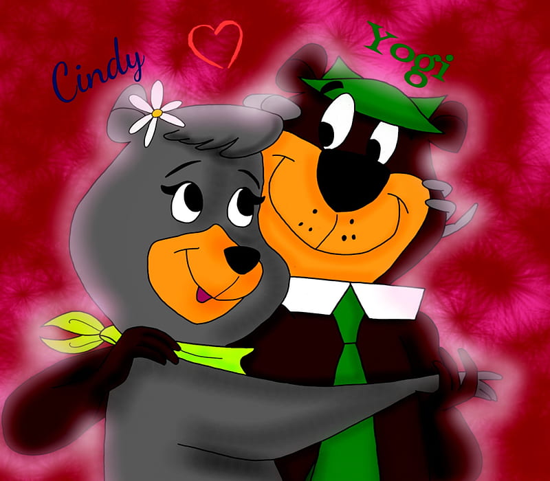 Cindy y oso yogui, yoki, cindy, dibujos animados, oso, Fondo de pantalla HD  | Peakpx