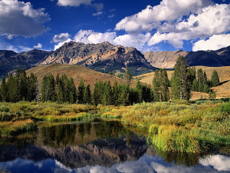 Boulder Mountains Idaho, mountain, nature, landscape, HD wallpaper