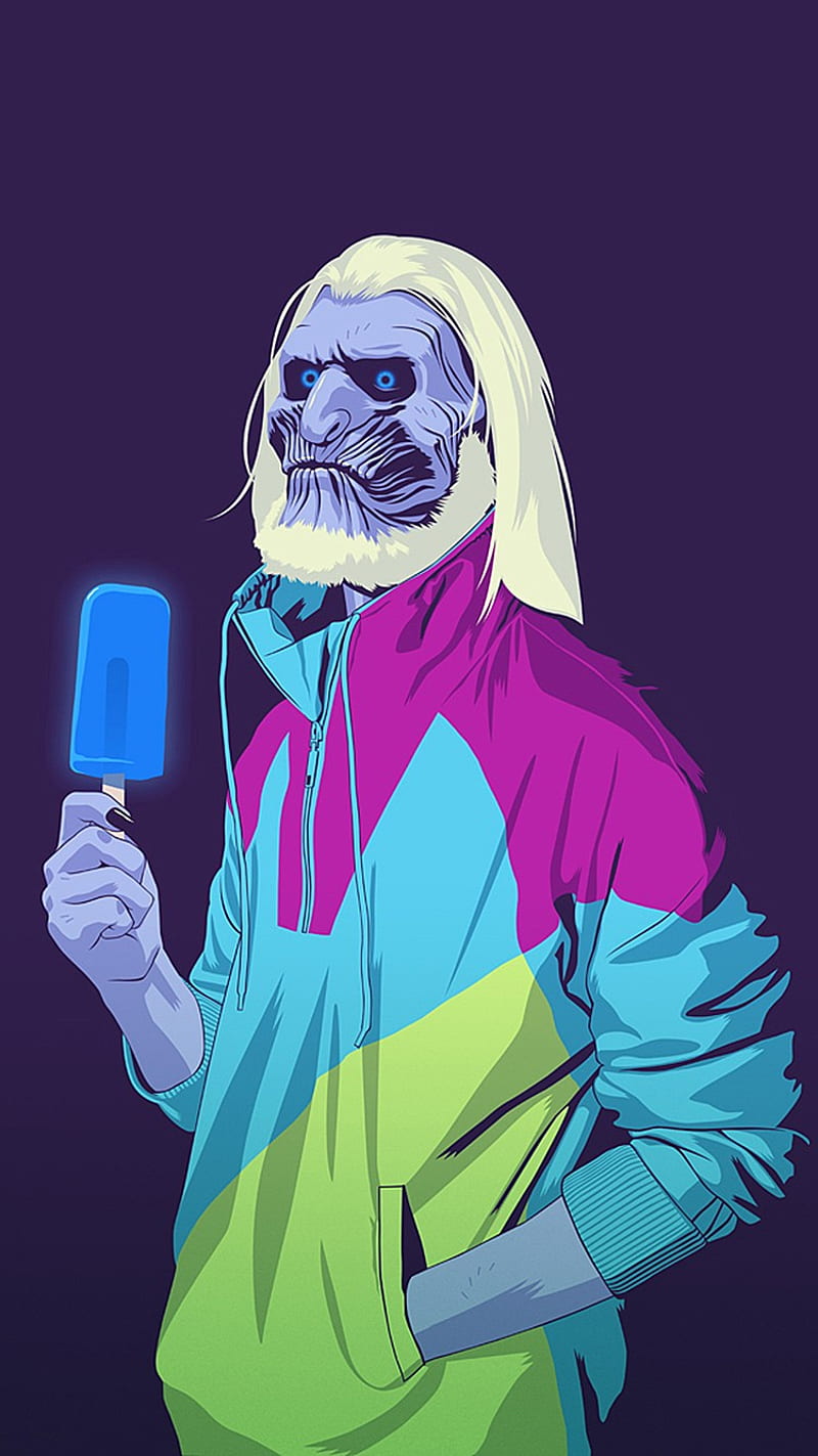 Cool Man, icecream, purple, HD phone wallpaper