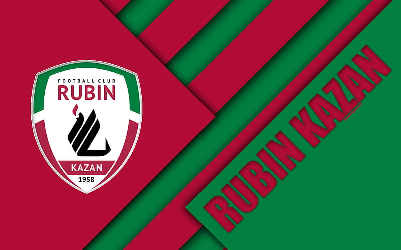 FC Rubin Kazan material design, purple green abstraction, logo, Russian football club, Kazan, Russia, football, Russian Premier League, HD wallpaper