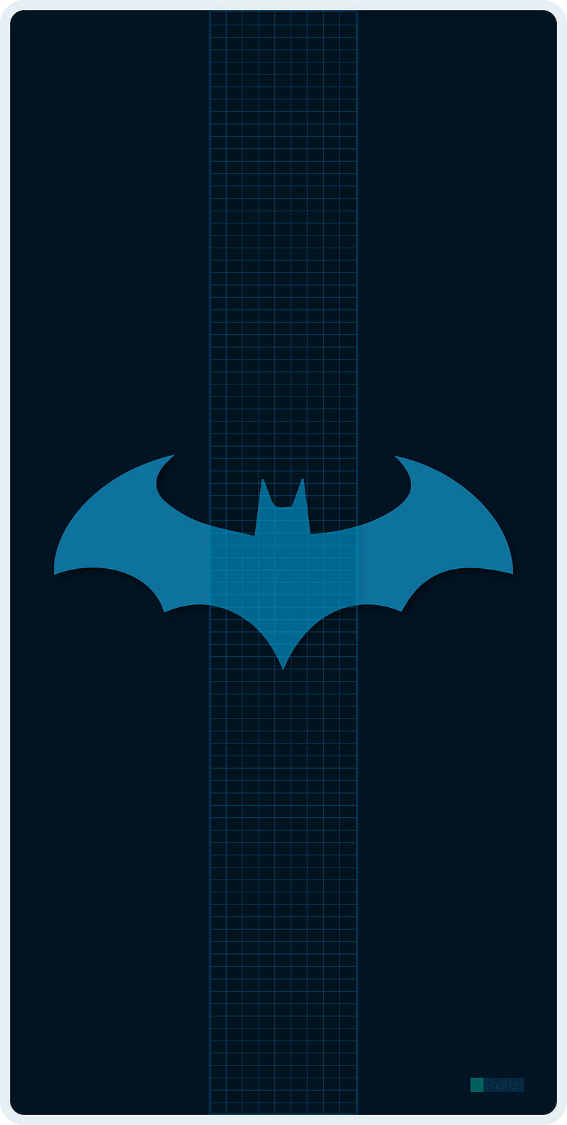 Batman Blue Logo, best , dc, lovers, music, neon, HD phone wallpaper
