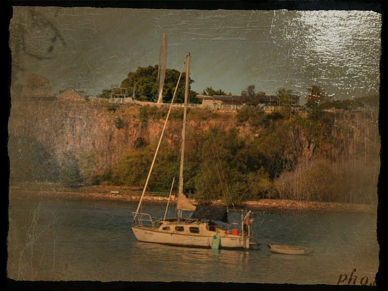 sailboat vintage wallpaper