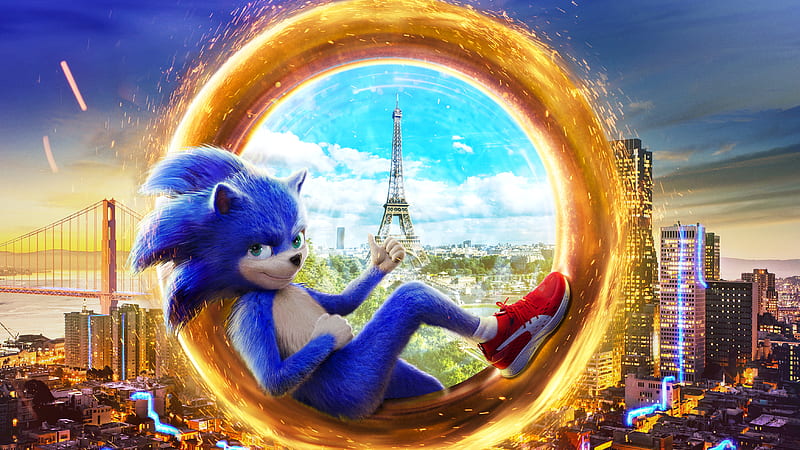 2019 Sonic The Hedgehog , sonic-the-hedgehog, movies, 2019-movies, HD wallpaper