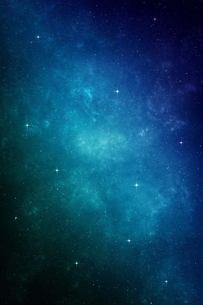 Galaxy s9 plus, aurora, deep, el, space, stars, lights, ocean, rainbow, space, star, HD phone wallpaper
