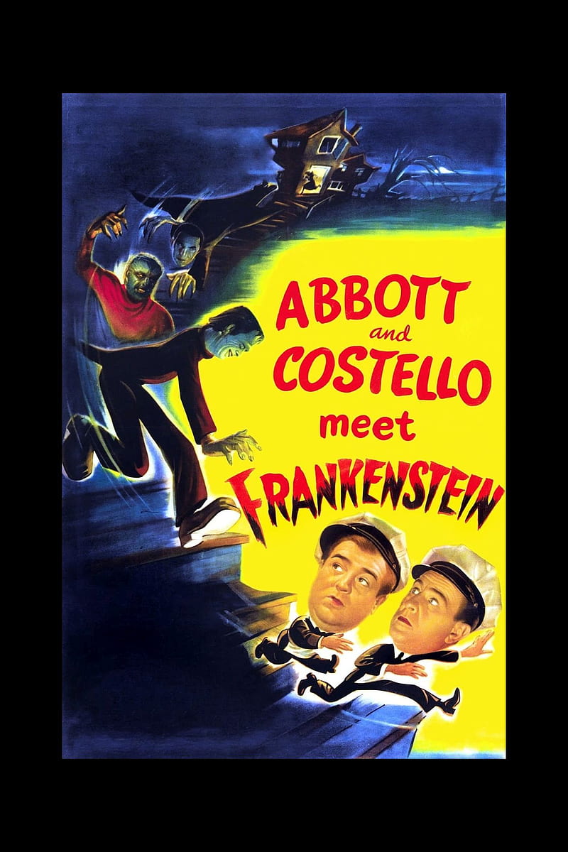 Meet Frankenstein, abbott and costello, 1948, movie, poster, comedy, fantasy, horror, HD phone wallpaper