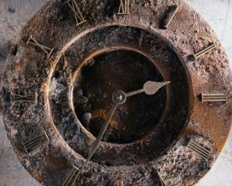 Iron age, clocks, ancient, time, rusty, old, HD wallpaper