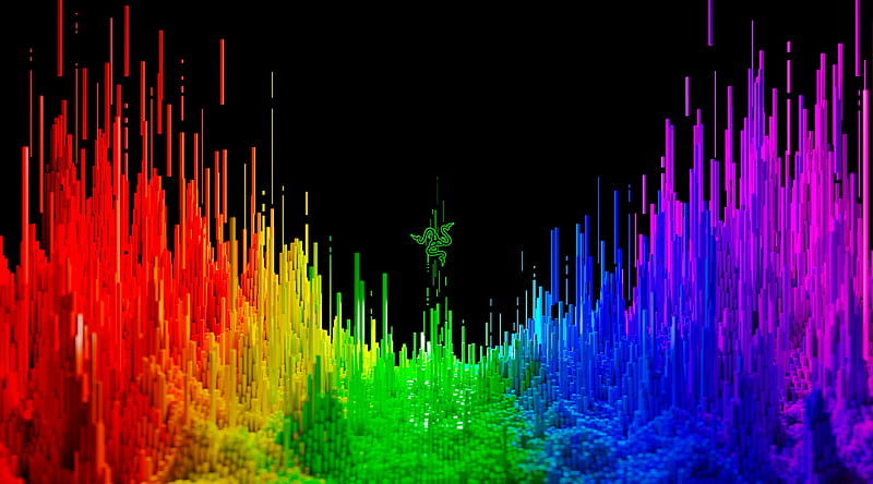 Razer Rainbow Spectrum Background Ultra, Computers, , Colorful, Tech, background, Colourful, Technology, Logo, Hardware, Chroma, razer, Gaming, byte, HD wallpaper