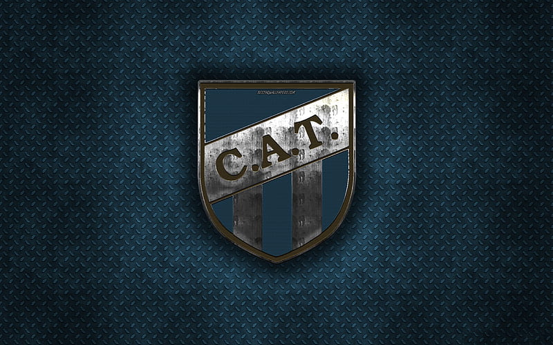 Atletico Tucuman, Argentine football club, blue metal texture, metal logo, emblem, San Miguel de Tucuman, Argentina, Argentine Primera Division, Argentine Superleague, creative art, football, HD wallpaper