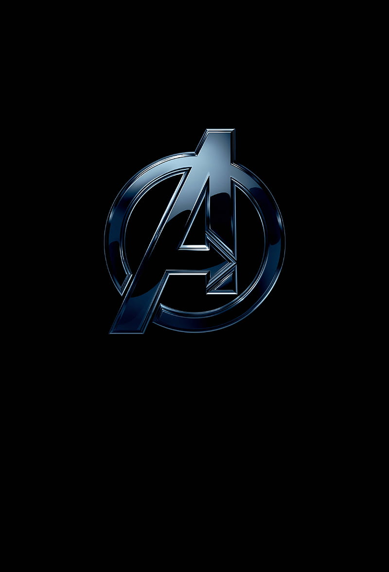 Avengers Logo, age of ultron, avengers, captain america, infinity war, iron man, iron spider, spider-man, spiderman, thanos, thor, HD phone wallpaper