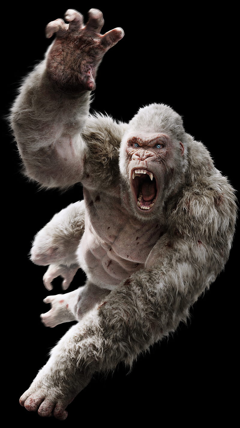 Rampage, animal, gorilla king, monkey, movie, HD phone wallpaper