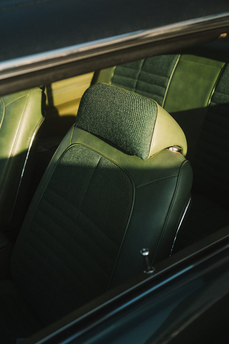 car, seats, leather, green, HD phone wallpaper