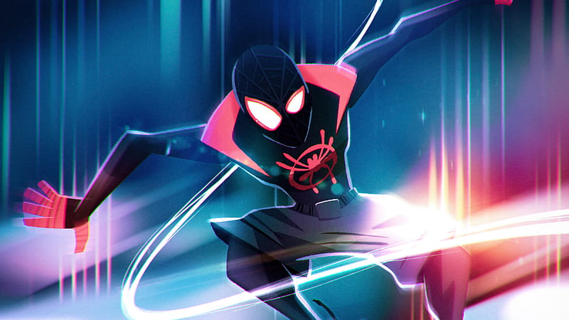 Miles Spider Man , spiderman, superheroes, artwork, HD wallpaper