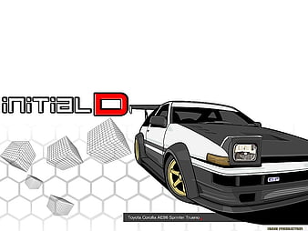 car-initial_d-white, car-initial-d-white, HD wallpaper