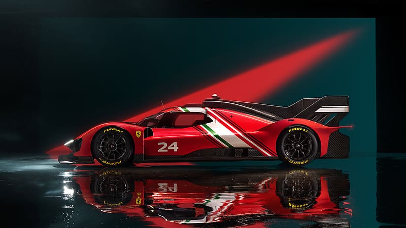 2024 Ferrari 499P Modificata, Endurance Racing, Hybrid, Race Car, Turbo, V6, HD wallpaper