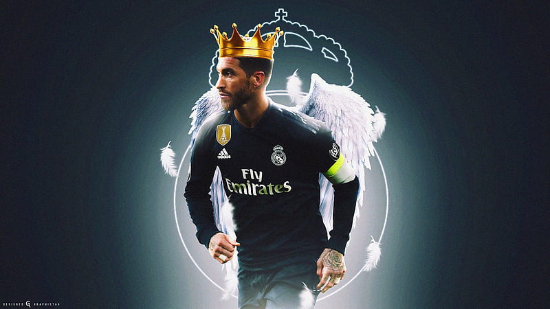 Sergio Ramos, defender, football, legend, captain, spanish, king, soccer, real madrid, madridista, HD wallpaper