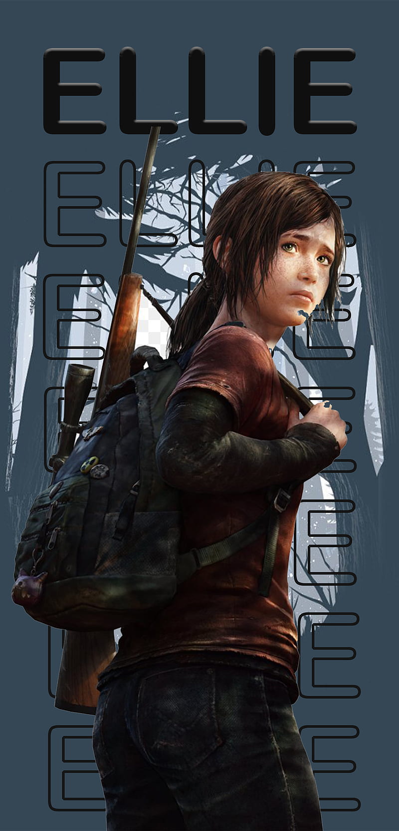 Download wallpaper infected, ellie, ellie kind, some of us, the last of us  part 2, game art, the last of us art, section games in resolution 800x480