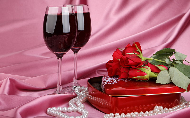 roses, vine & chocolate for my friend brunette, red, shawl, chocolate, glasses, bonito, perle, roses, vine, pink, HD wallpaper