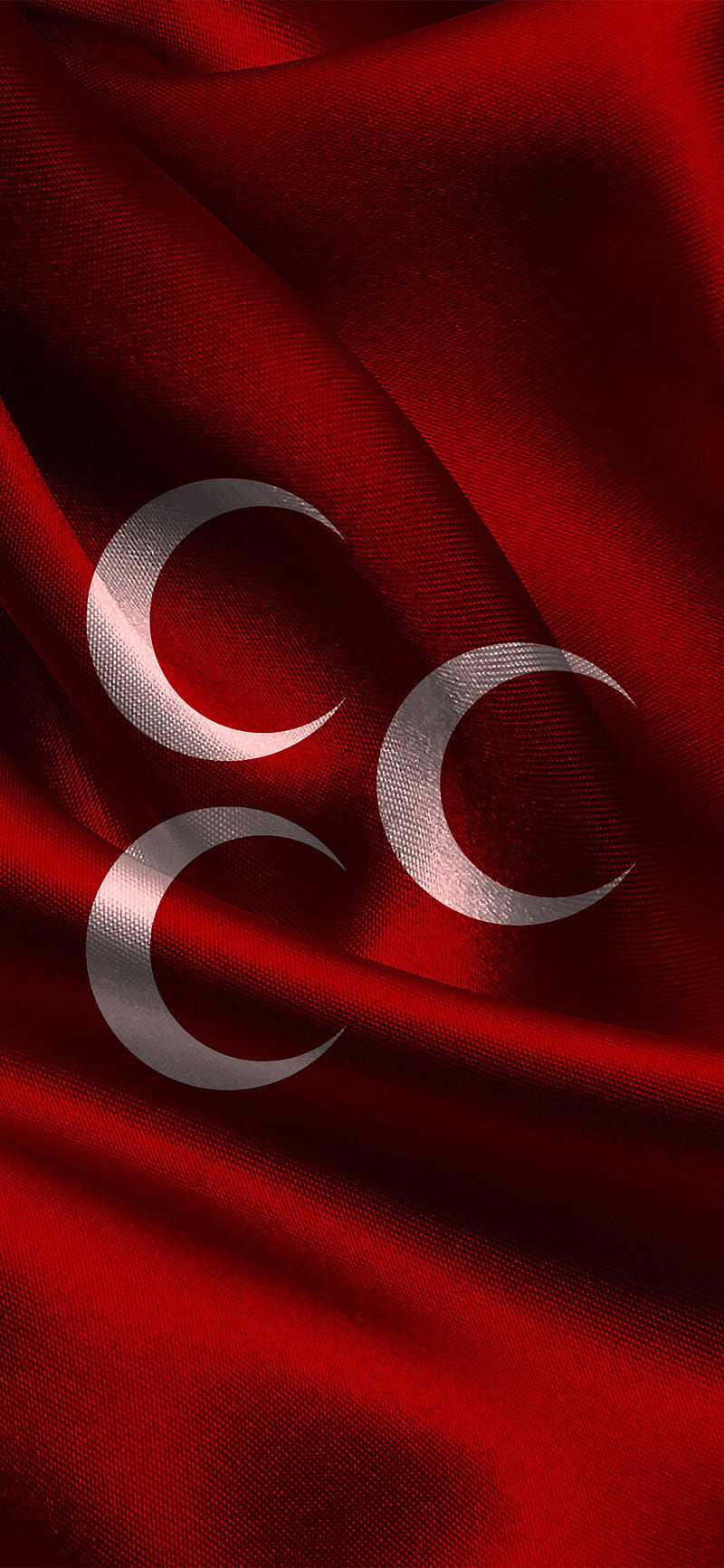 UC HILAL MHP, 3 hilal, hcdnmez design, milliyetci hareket, osmanli, turan, turk, turk bayragi, uc hilal, ulkucu, HD phone wallpaper
