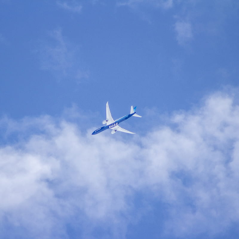 777X at 12000 ft, airplane, aviation, flight, jet, graphy, plane, planes, test, test flight, travel, HD phone wallpaper