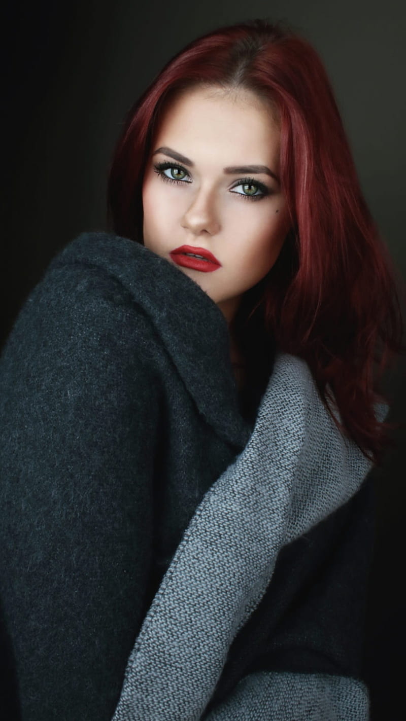 Red hair beauty, bonito, blue eyes, female, girl, gorgeous, portrait, red  hair, HD phone wallpaper | Peakpx
