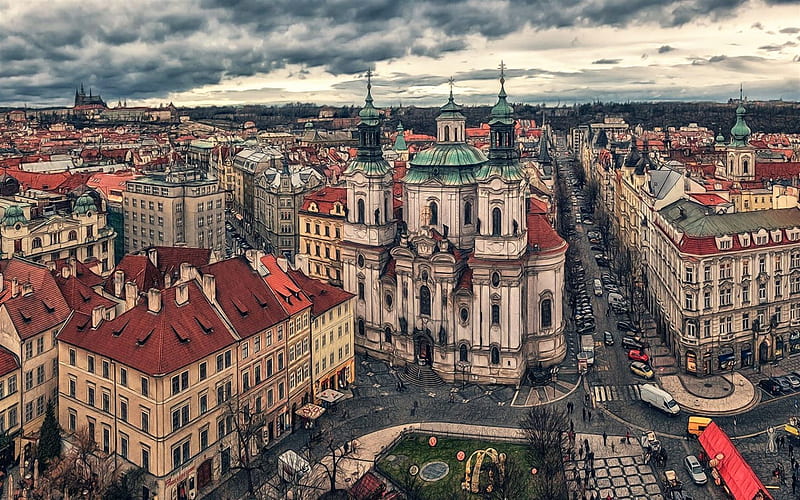 Prague, Czech Republic, the old town, old architecture, HD wallpaper
