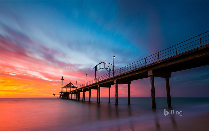 Brighton Pier Sunset 2020 Bing, HD wallpaper