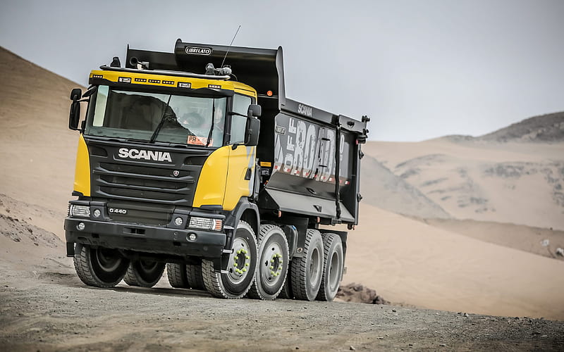 Scania G440 8x4 Streamline Tipper, 2018 trucks, quarry, dumper, Scania G440, trucks, Scania, HD wallpaper