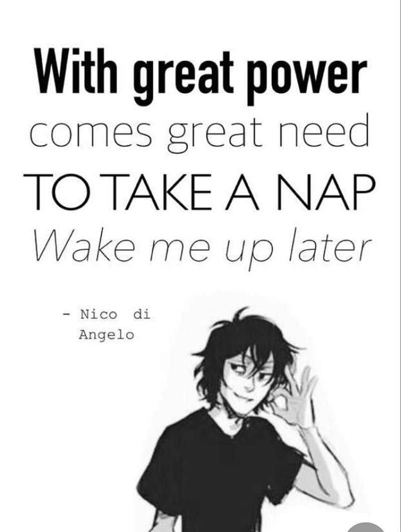 Take a nap, black, book charecters, books, hades, napping, nico di angelo,  percy jackson, HD phone wallpaper | Peakpx