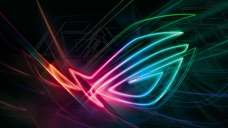 Asus ROG Phone 2, colorful, Android 9 Pie, HD wallpaper