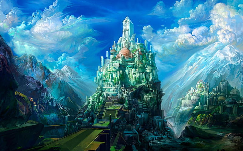 Fantasy Kingdom, art, fantasy, kingdom, abstract, HD wallpaper