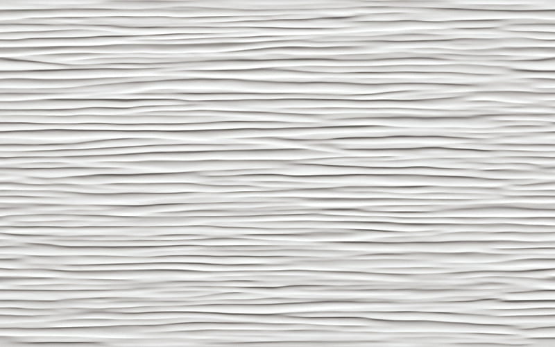 white waves texture, 3d wave background, 3d texture, waves white background, 3d backgrounds, 3d waves, HD wallpaper