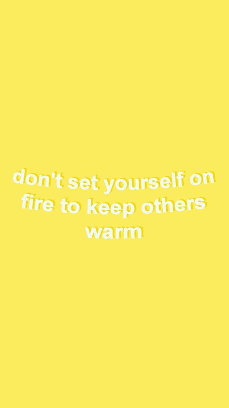 FIREQUOTE, aesthetic, basic, love, quote, sayings, simple, tumblr, white,  yellow, HD phone wallpaper | Peakpx