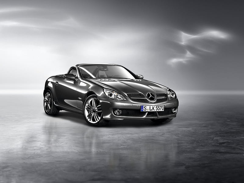 Mercedes-Benz SLK Grand Edition, vehicle, racing, la maquina, wheels, motorcar, speed, concept, engine, automobile, HD wallpaper