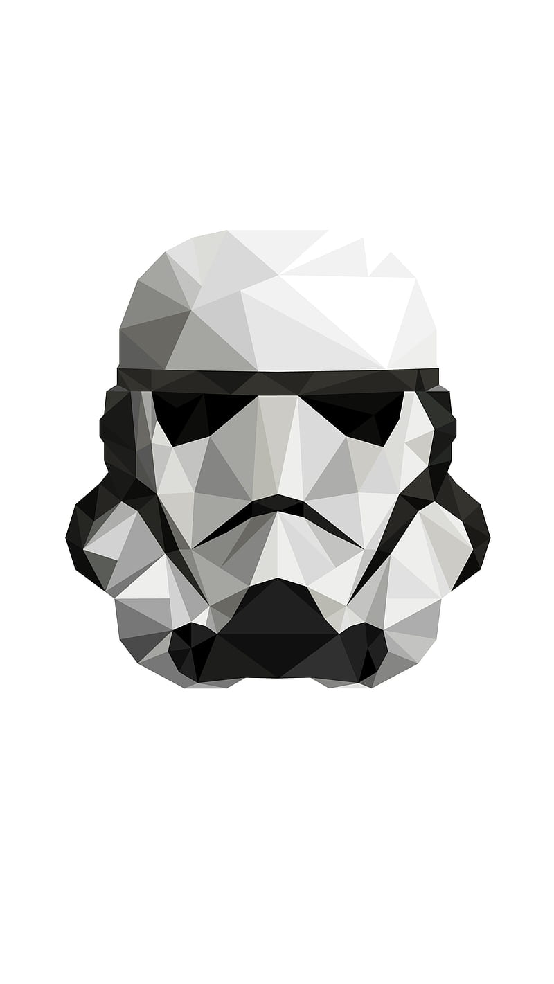 Stormtrooper, black, star wars, white, HD phone wallpaper